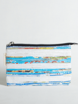 Blue Striped Cotton Bag
